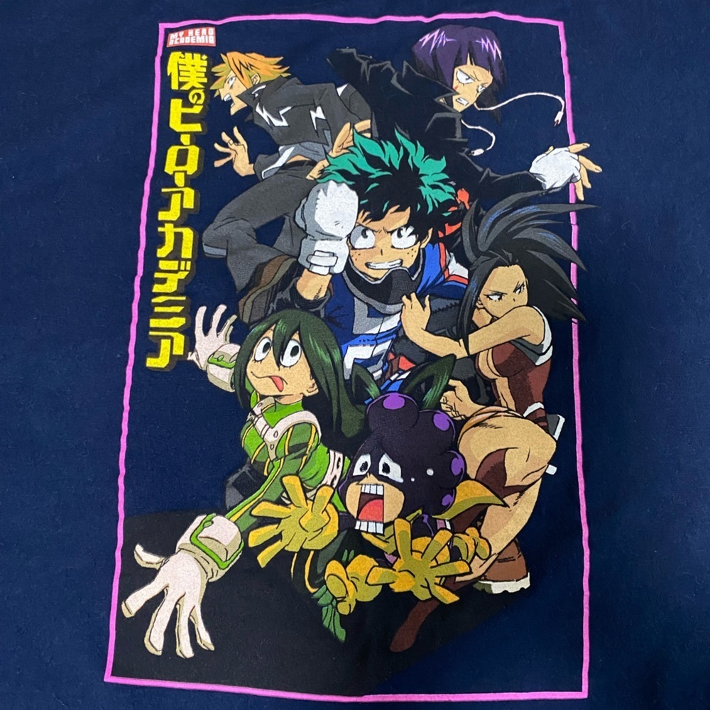 My Hero Academia Navy Graphic T-Shirt with Anime Design Size Men’s 3XL - Picture 2 of 6